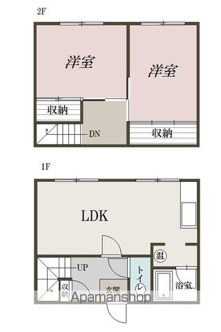 開西町２丁目二戸借家B間取図