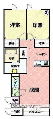 ヴェールクラルテＢ202間取図