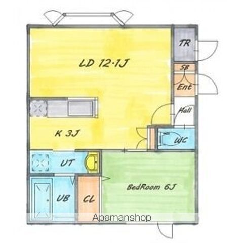 ブルーソールＢ２０２間取図