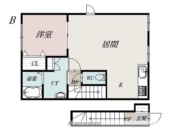 ジェラン神楽岡フェリーチェＤ間取図