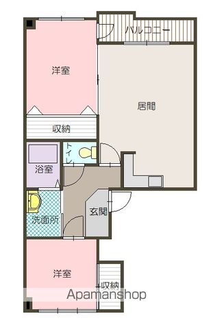 プラザ８０１Ｂ－２０３間取図
