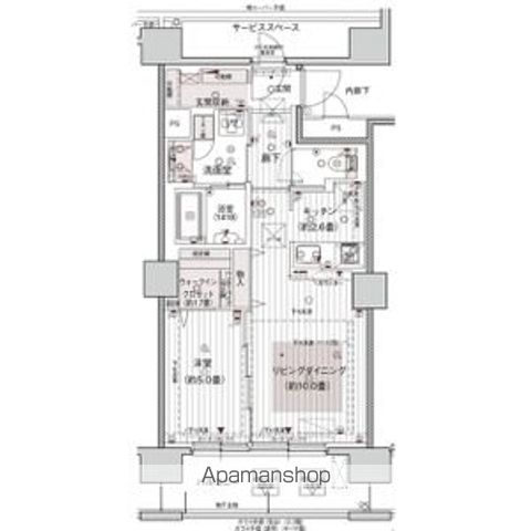 デュオサンテ旭川北彩都４０５間取図