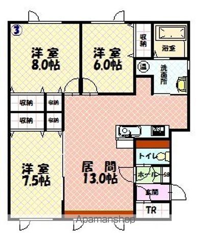 メゾンながやまえき１０３間取図