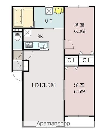Ｃｏｍｆｏｒｔ４－５ＳＴ２０２間取図