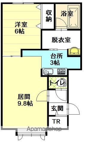 メゾン・ド・ユウキⅠ２０１間取図