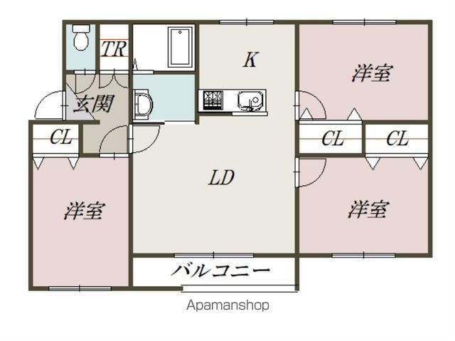 サンセット２０１間取図