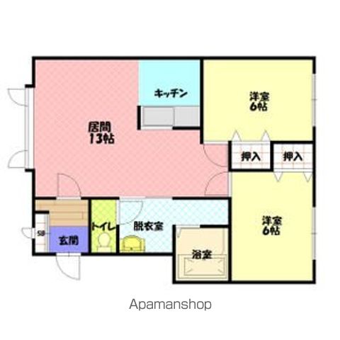 シャンポールＣ棟１０１間取図