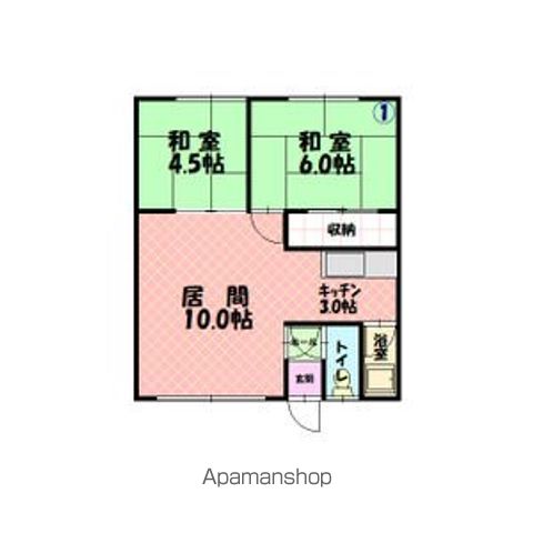 庭コーポ１０１間取図